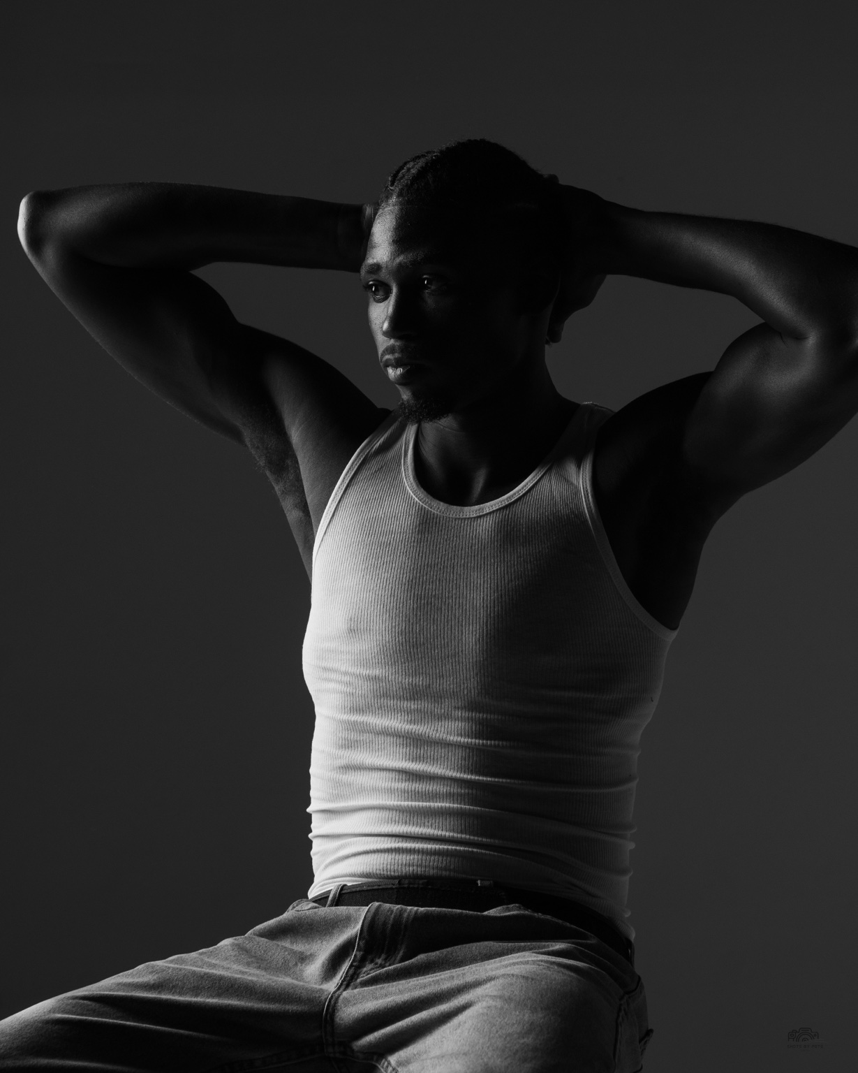 Studio tank portrait